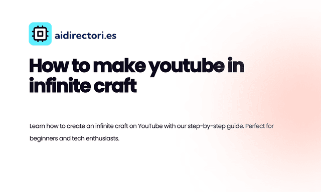 How to make youtube in infinite craft