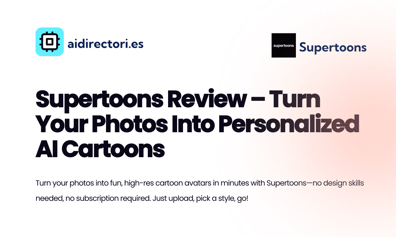 Supertoons Review – Turn Your Photos Into Personalized AI Cartoons