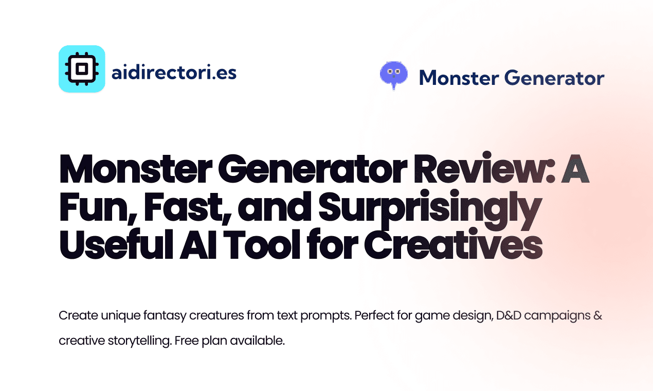 Monster Generator Review: A Fun, Fast, and Surprisingly Useful AI Tool for Creatives