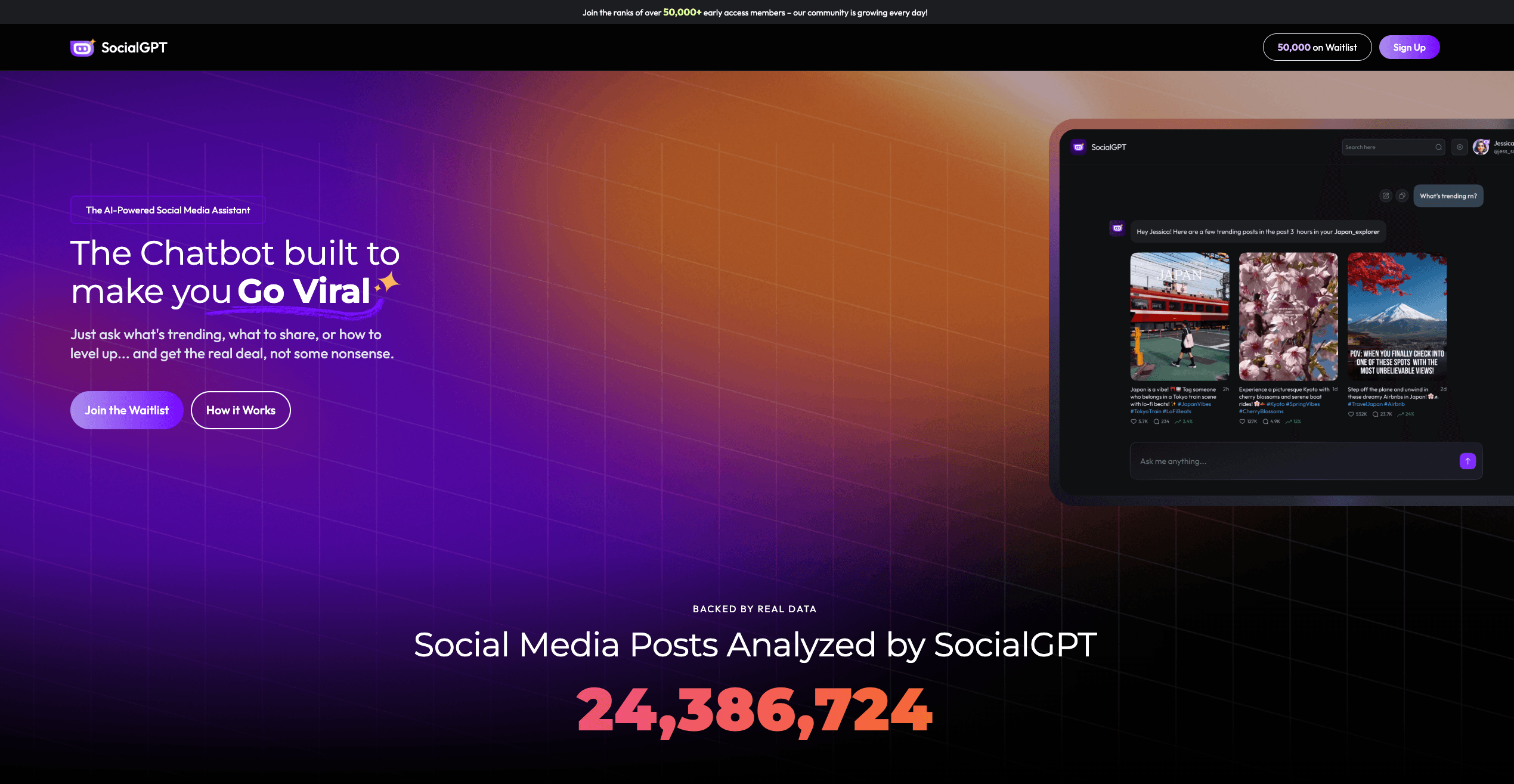 SocialGPT interface screenshot