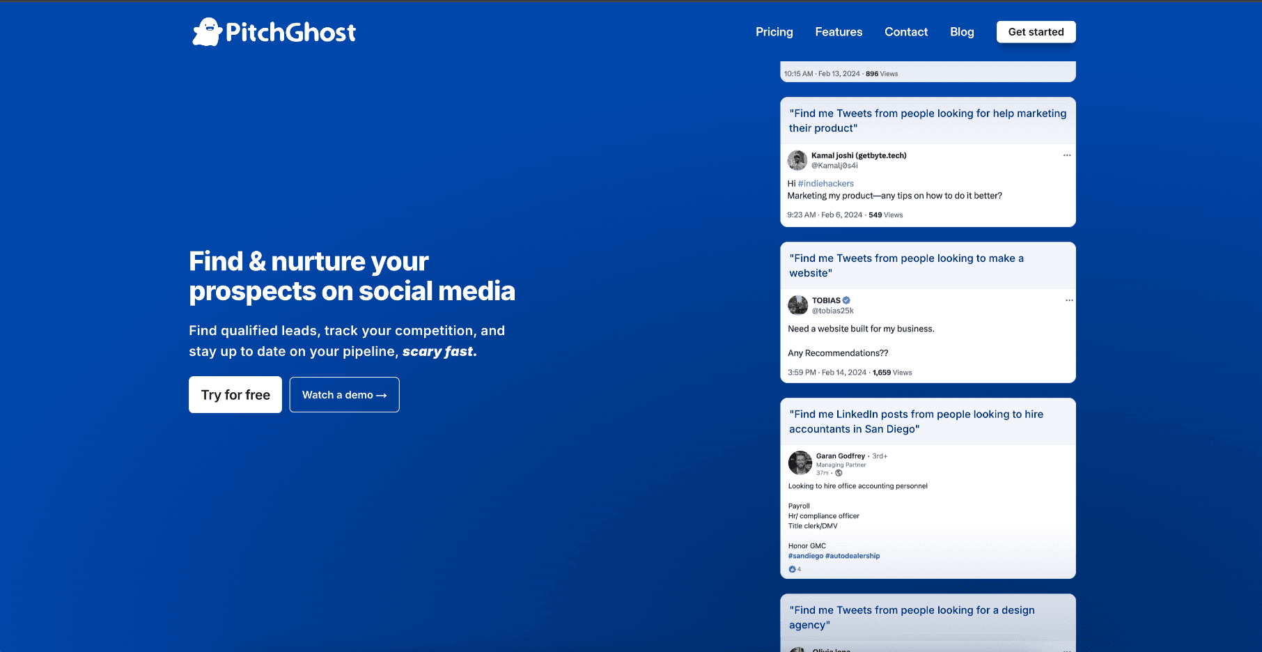 PitchGhost interface screenshot