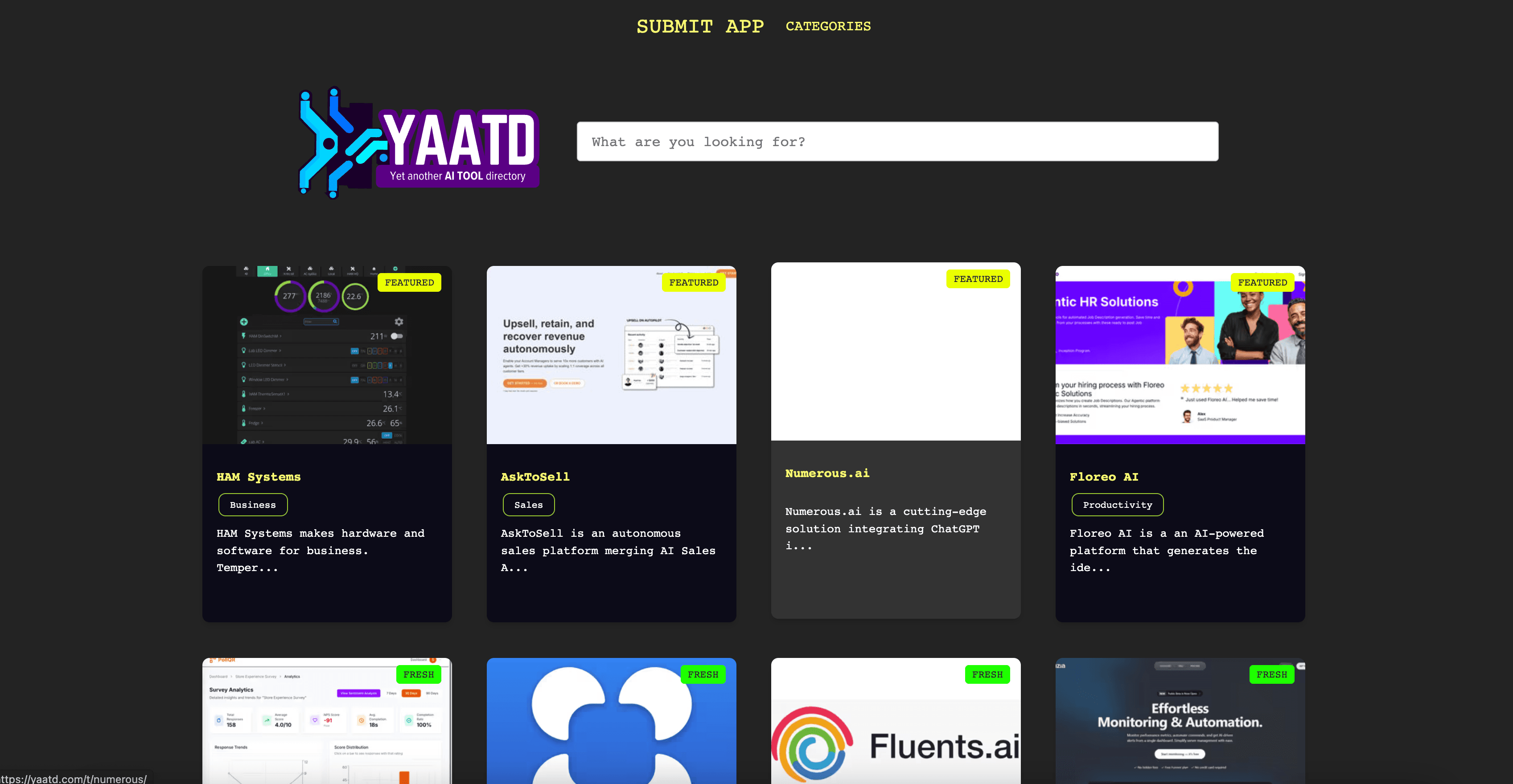 YAATD interface screenshot