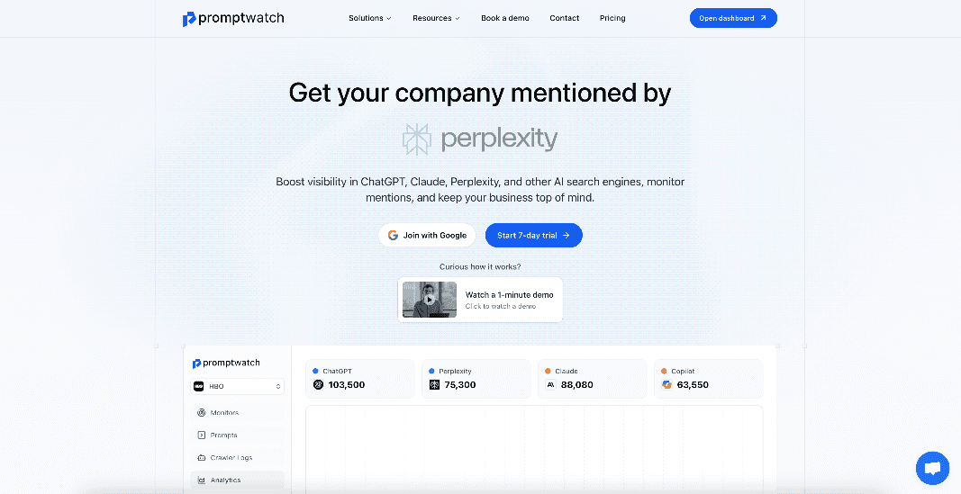 Promptwatch interface screenshot
