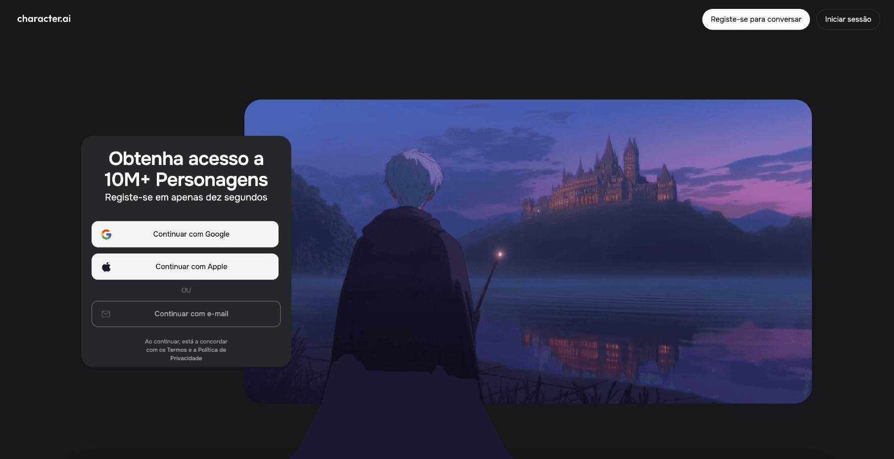 Character AI interface screenshot