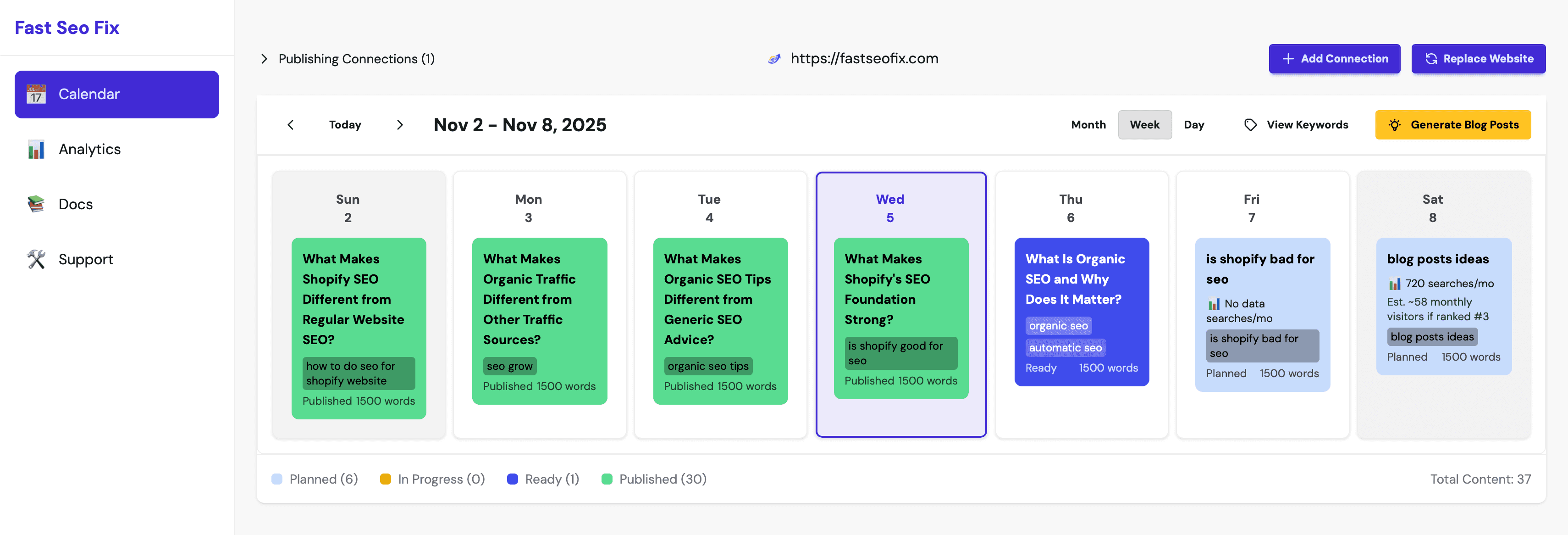 Fast SEO Fix interface screenshot
