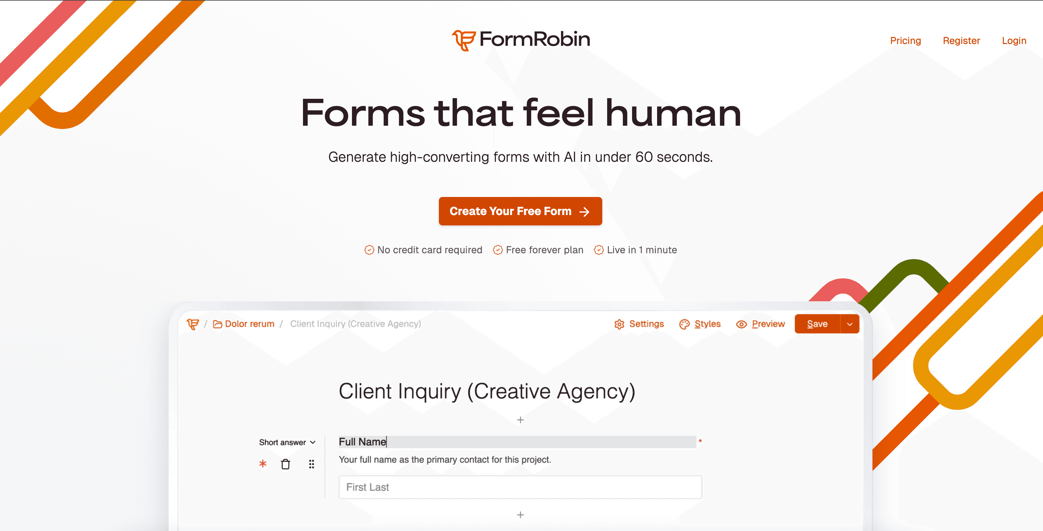 FormRobin interface screenshot