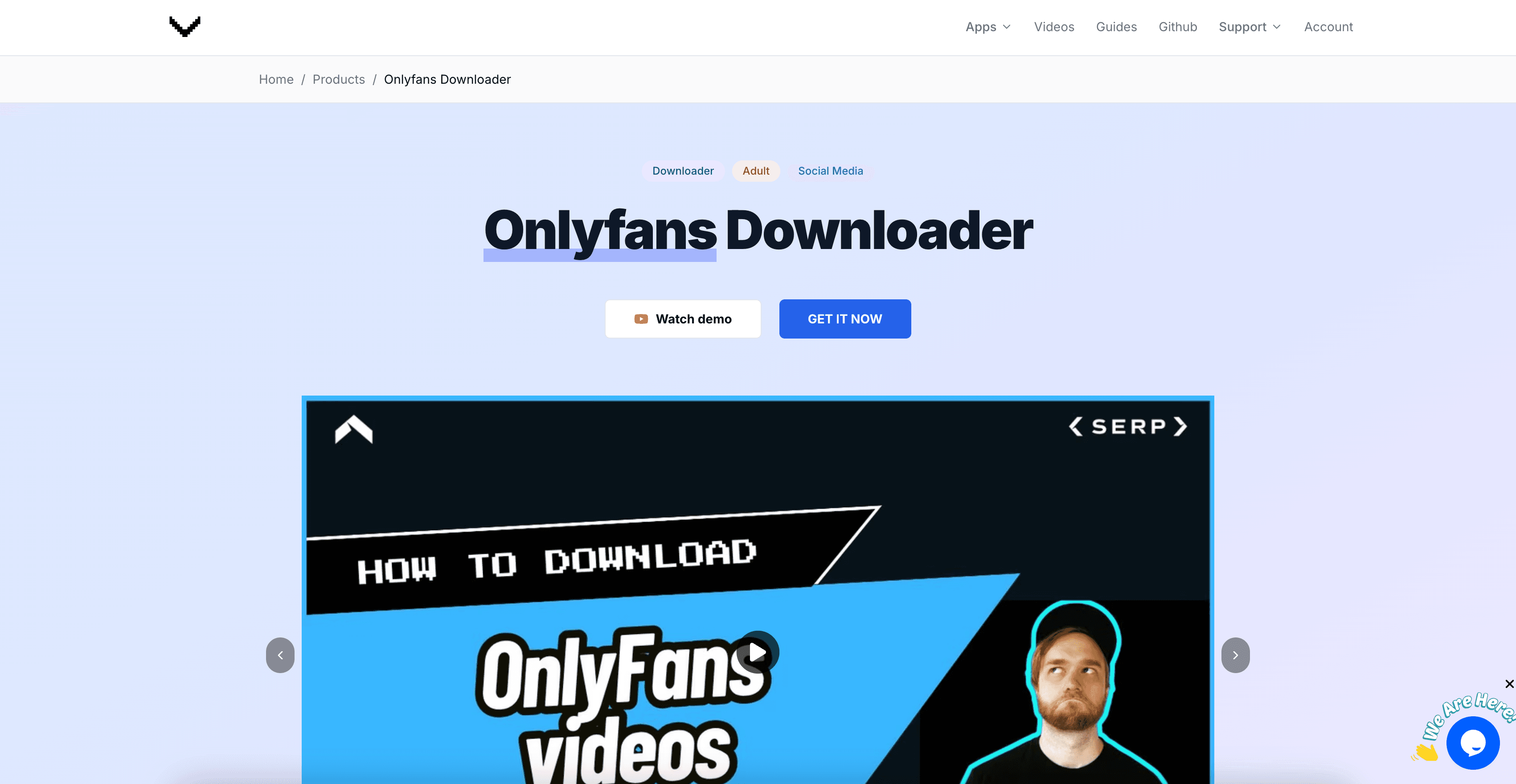 Onlyfans Downloader interface screenshot