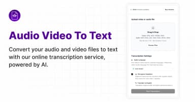 Audio Video to Text Converter thumbnail