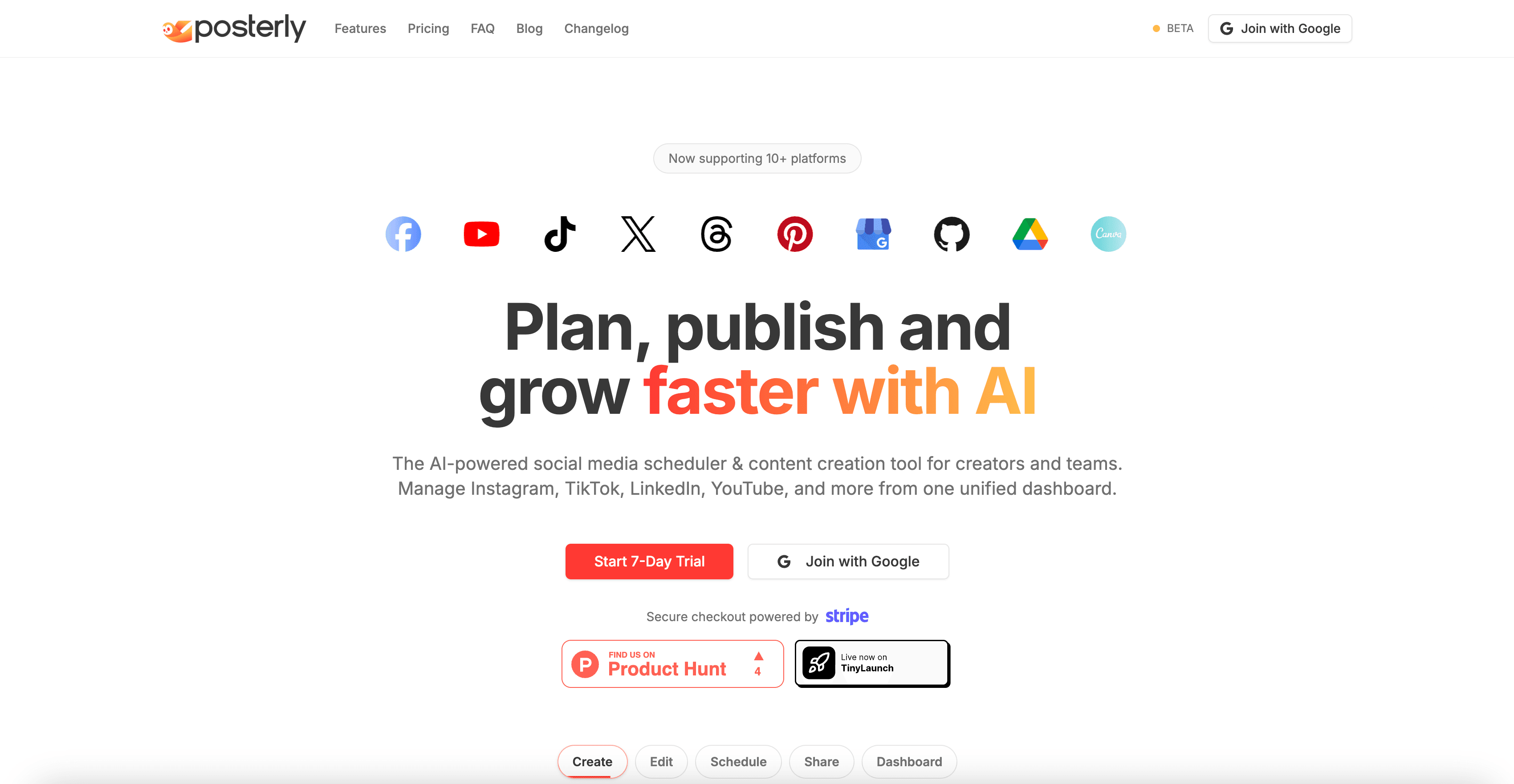 Posterly interface screenshot
