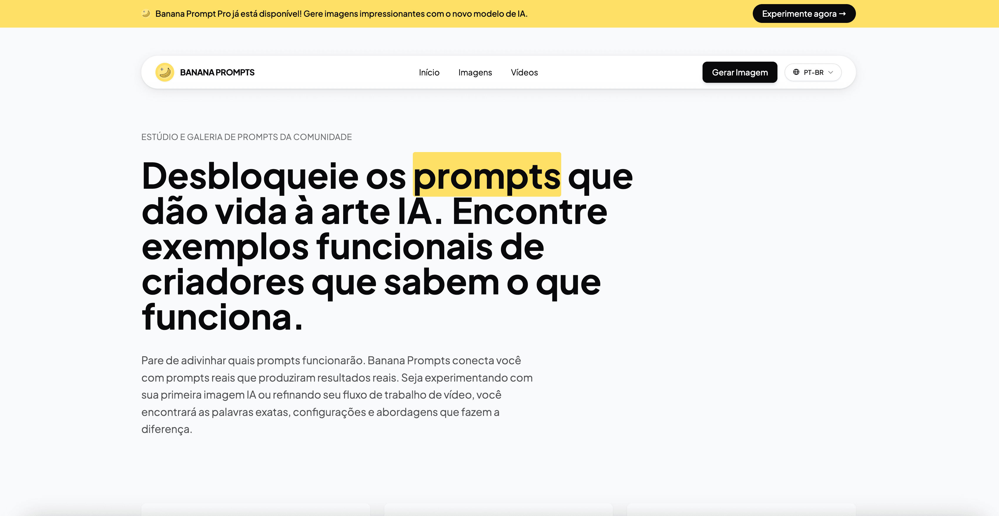 Free Nano Banana Prompts interface screenshot