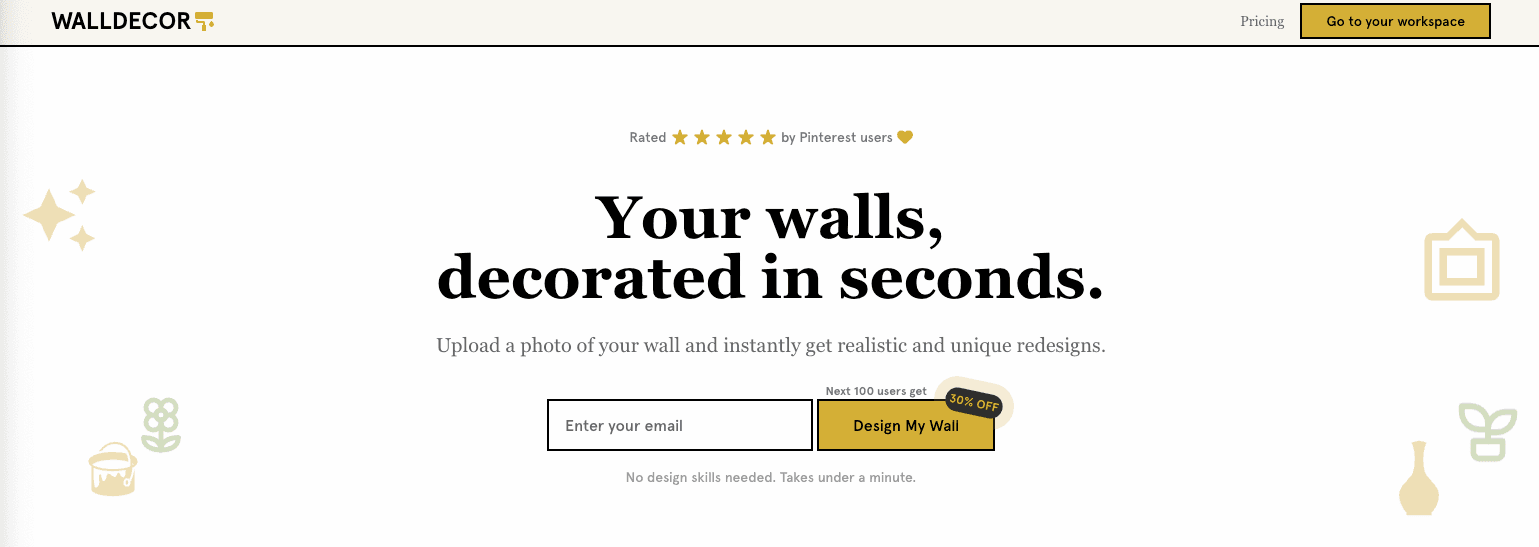 walldecor.io interface screenshot