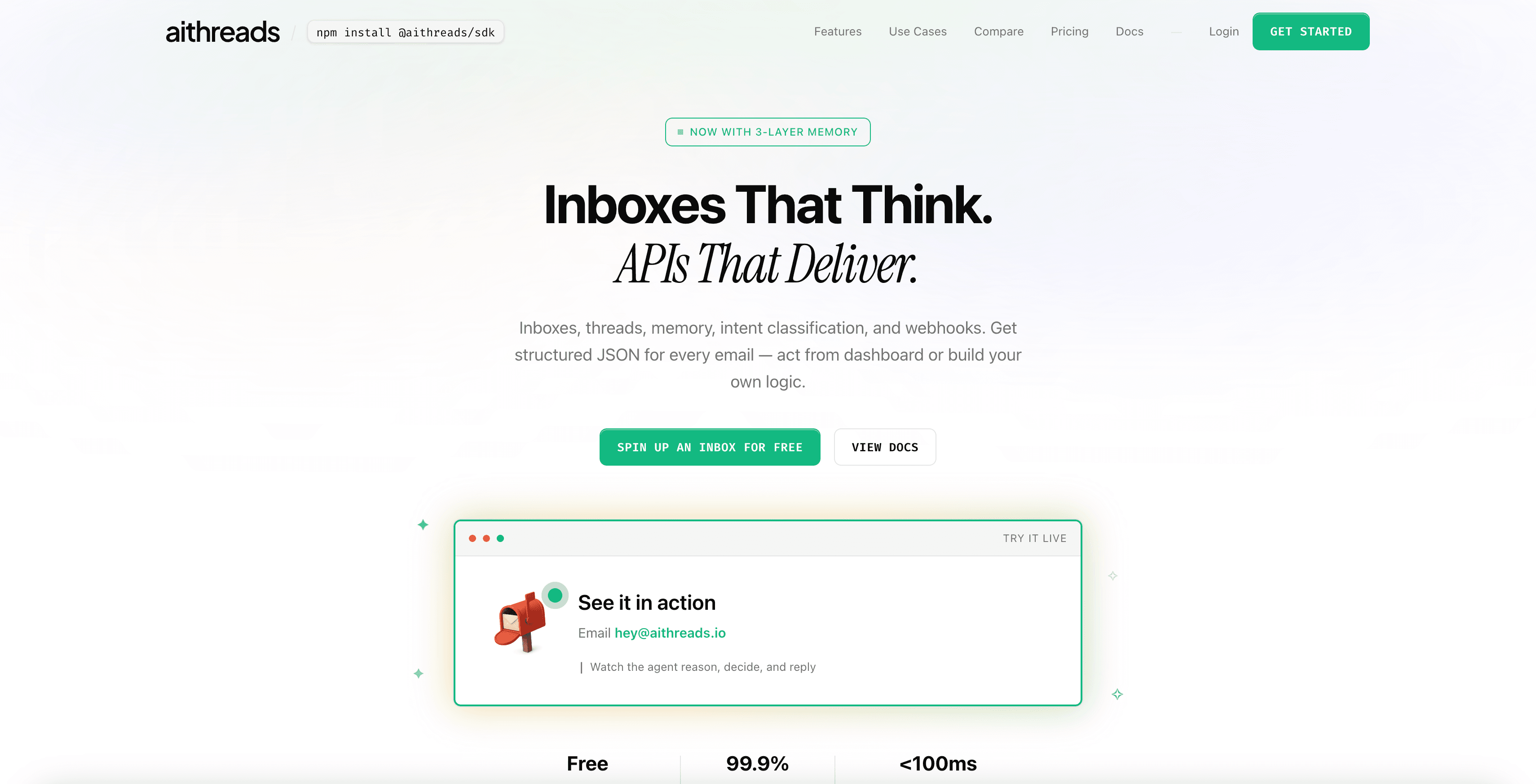 AIThreads interface screenshot