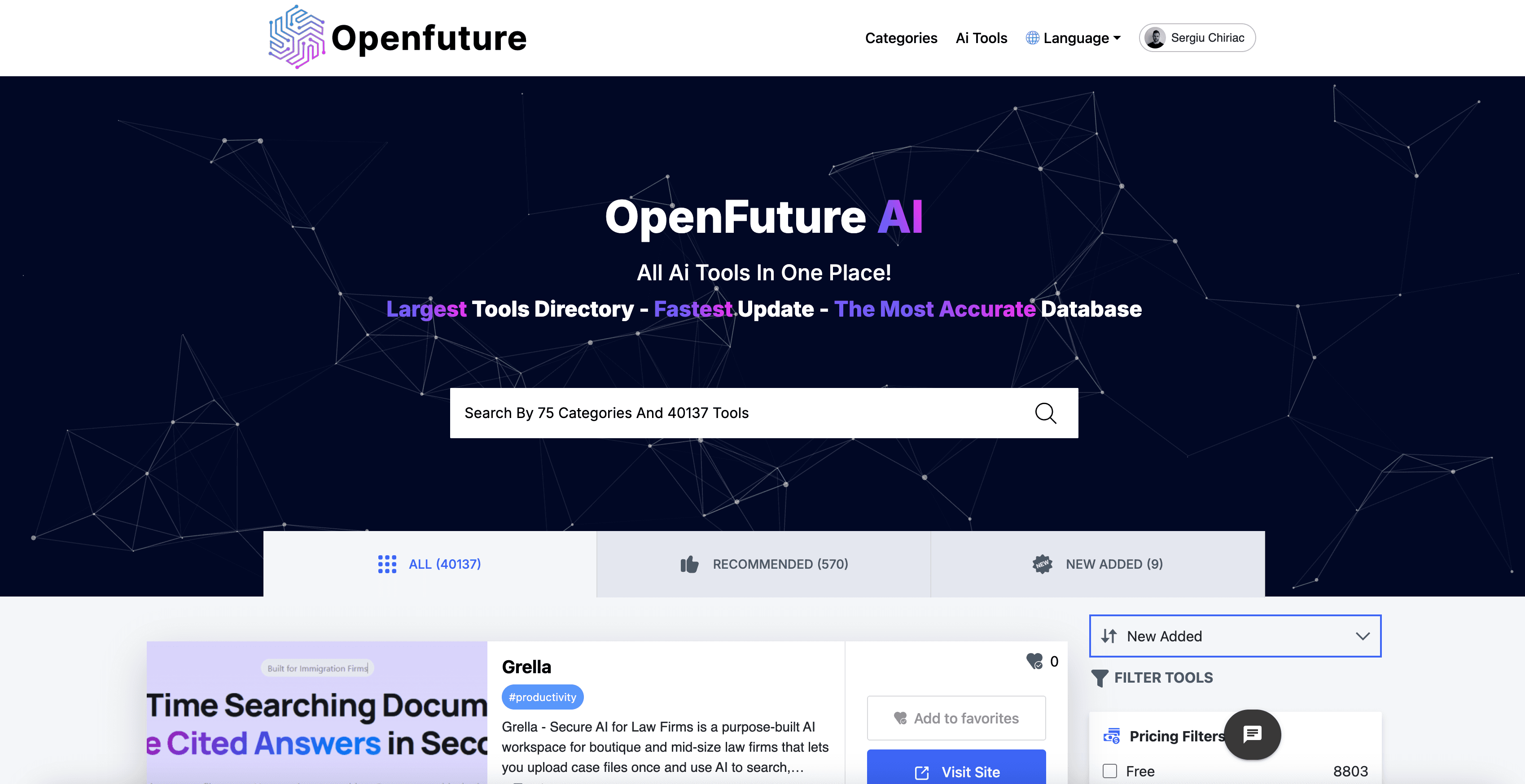 Open Future website preview