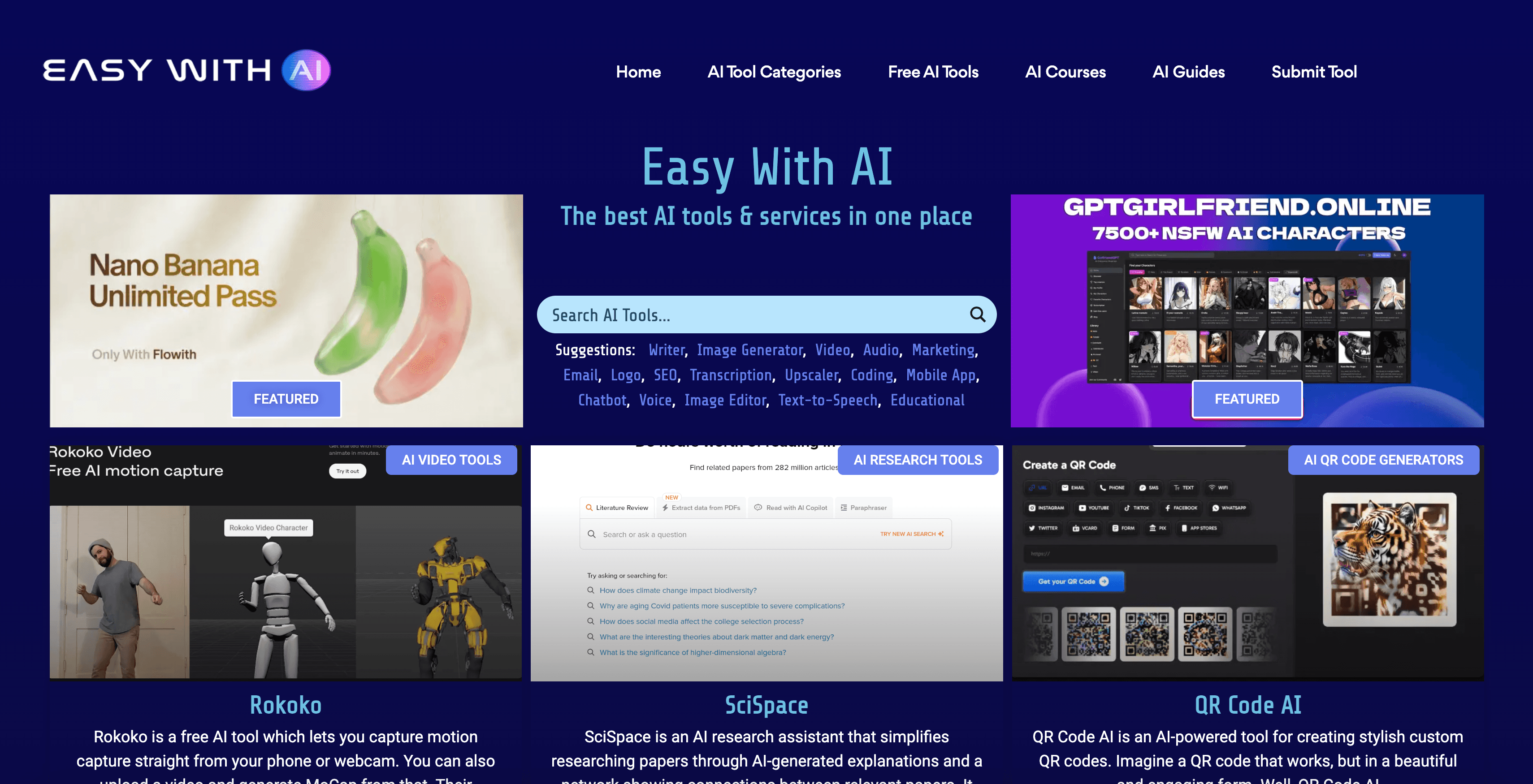 Easy with AI website preview