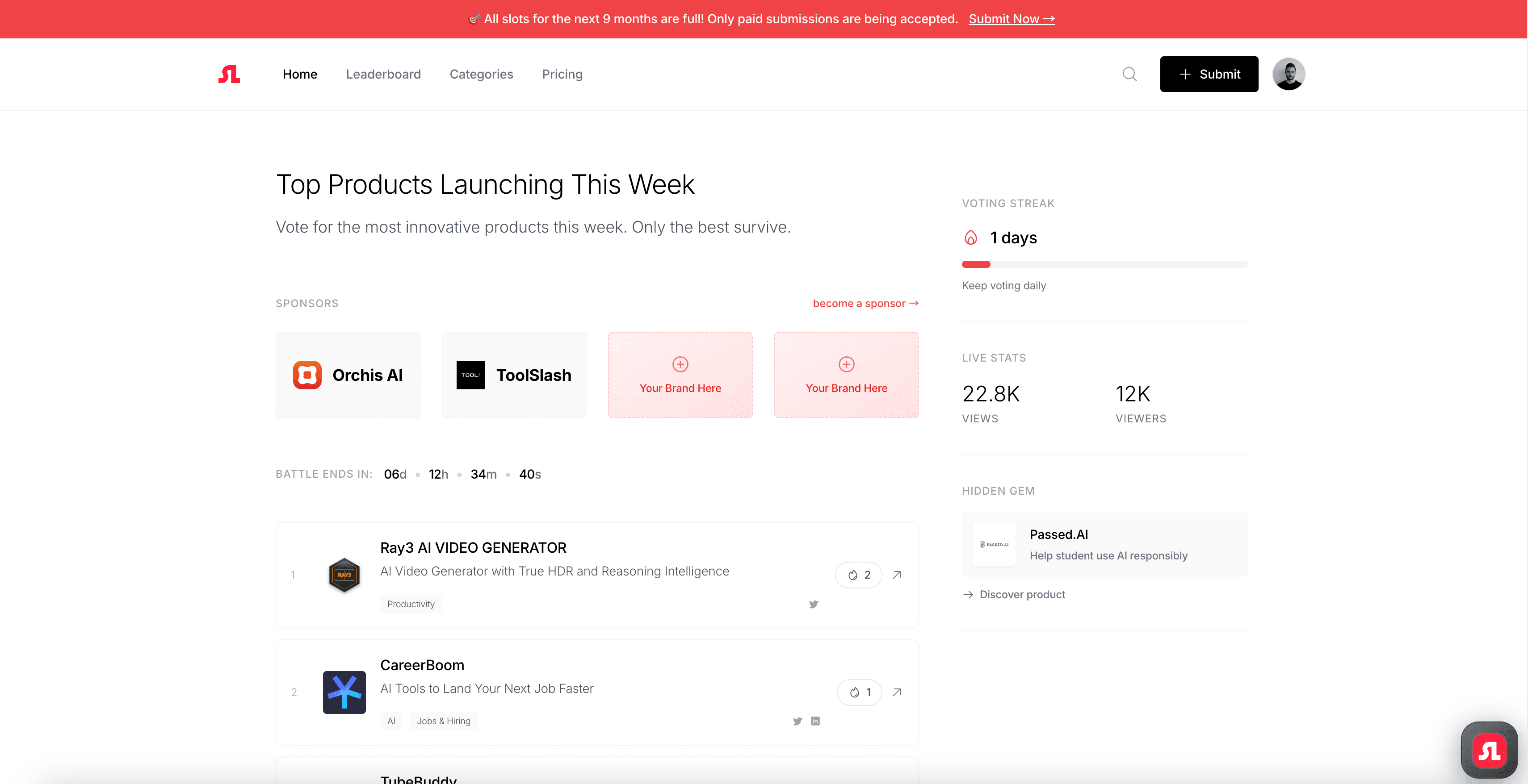 Simple Lister website preview