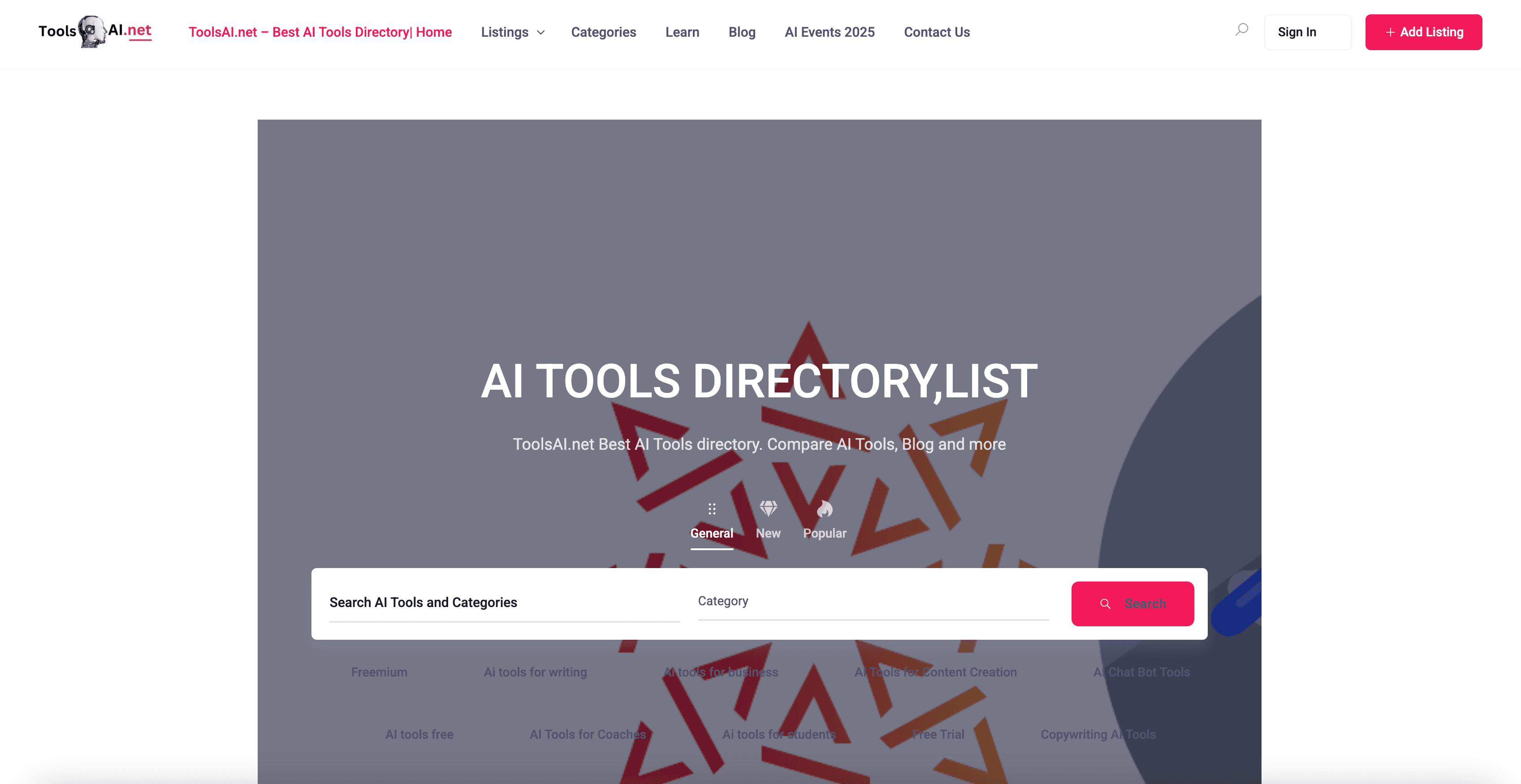 Tools AI website preview
