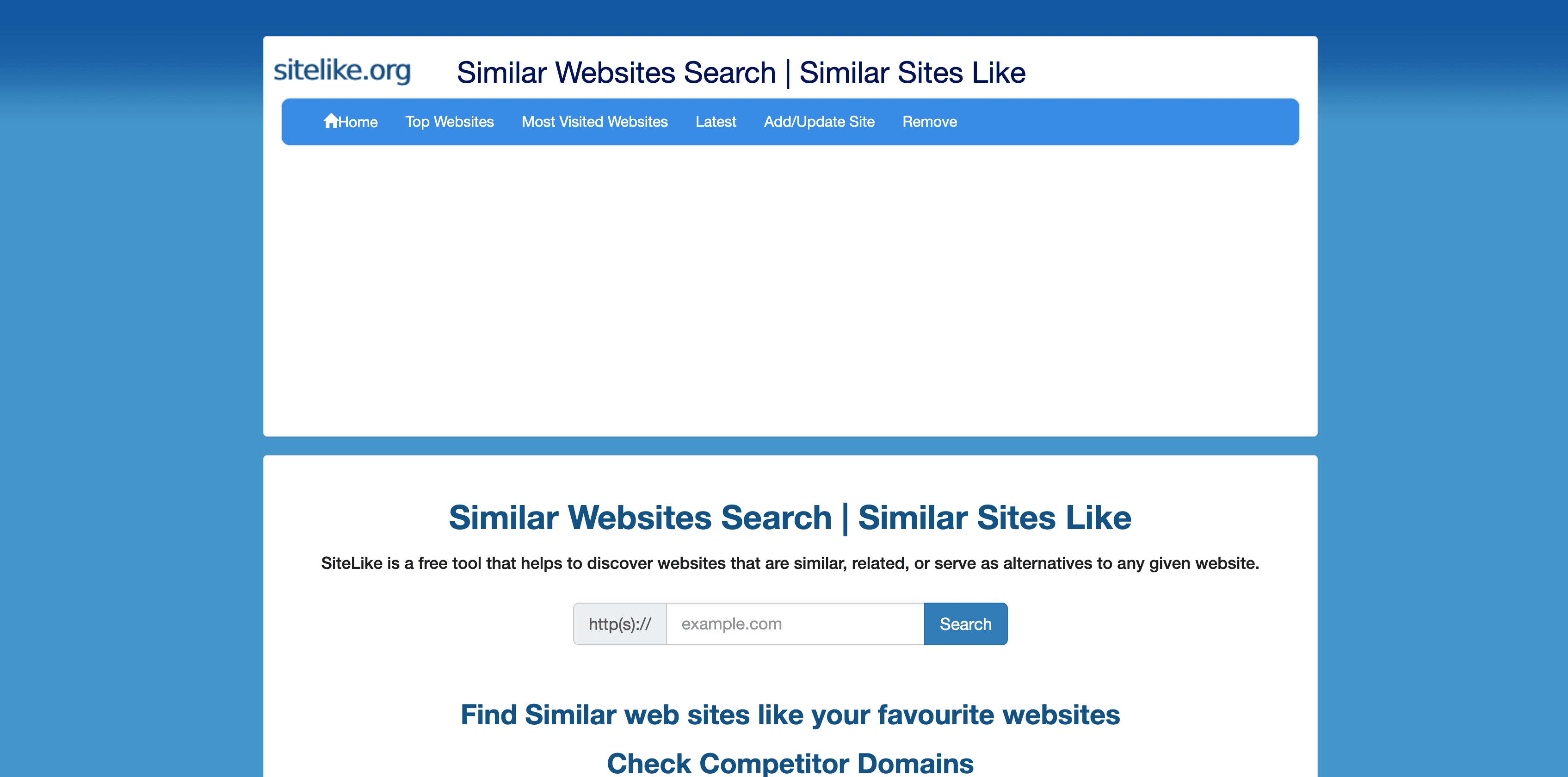 Sitelike website preview
