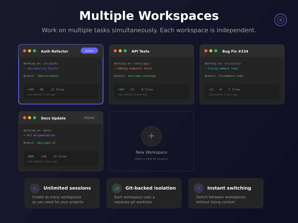 Sonars - AI Coding Assistant interface screenshot