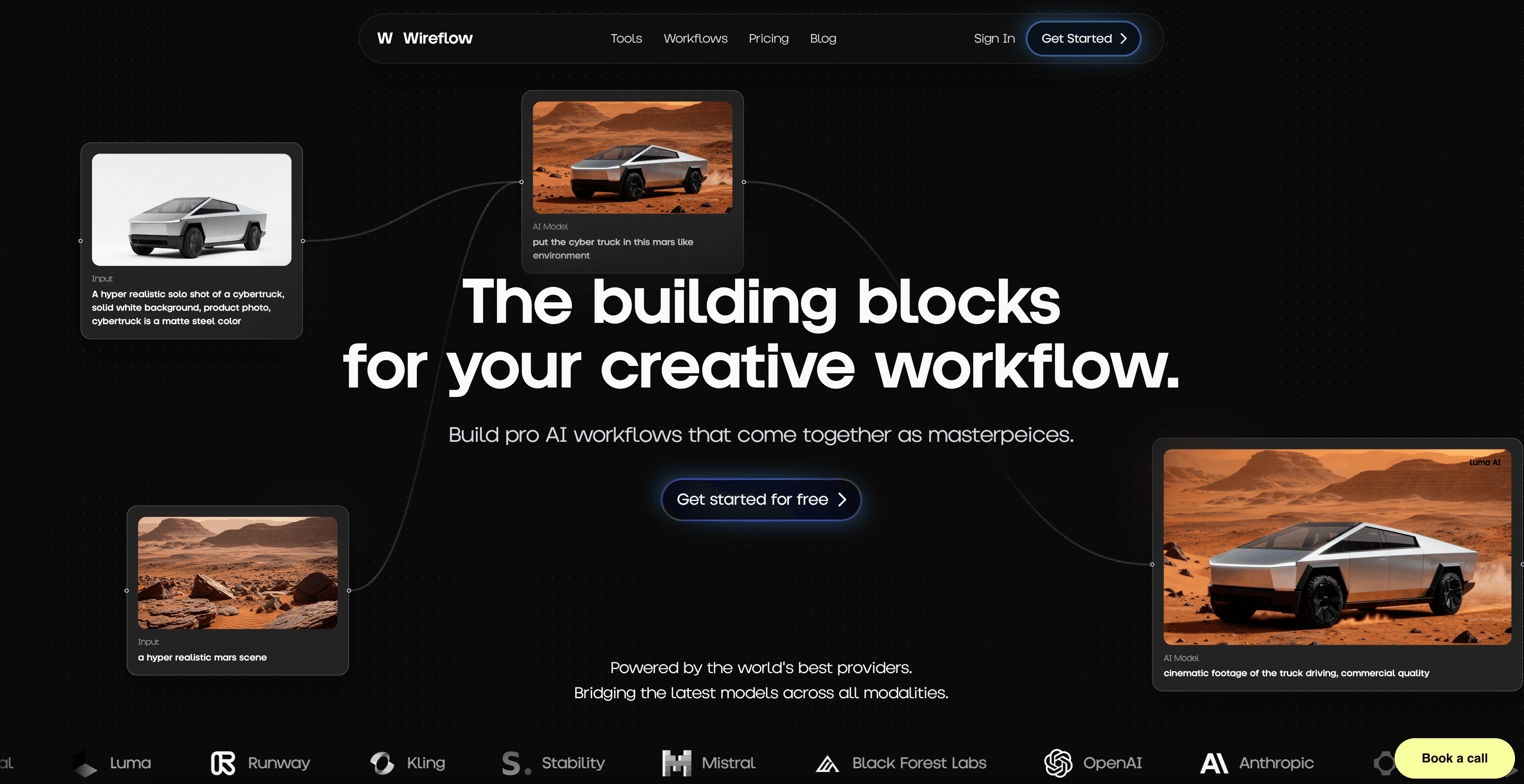 Wireflow interface screenshot