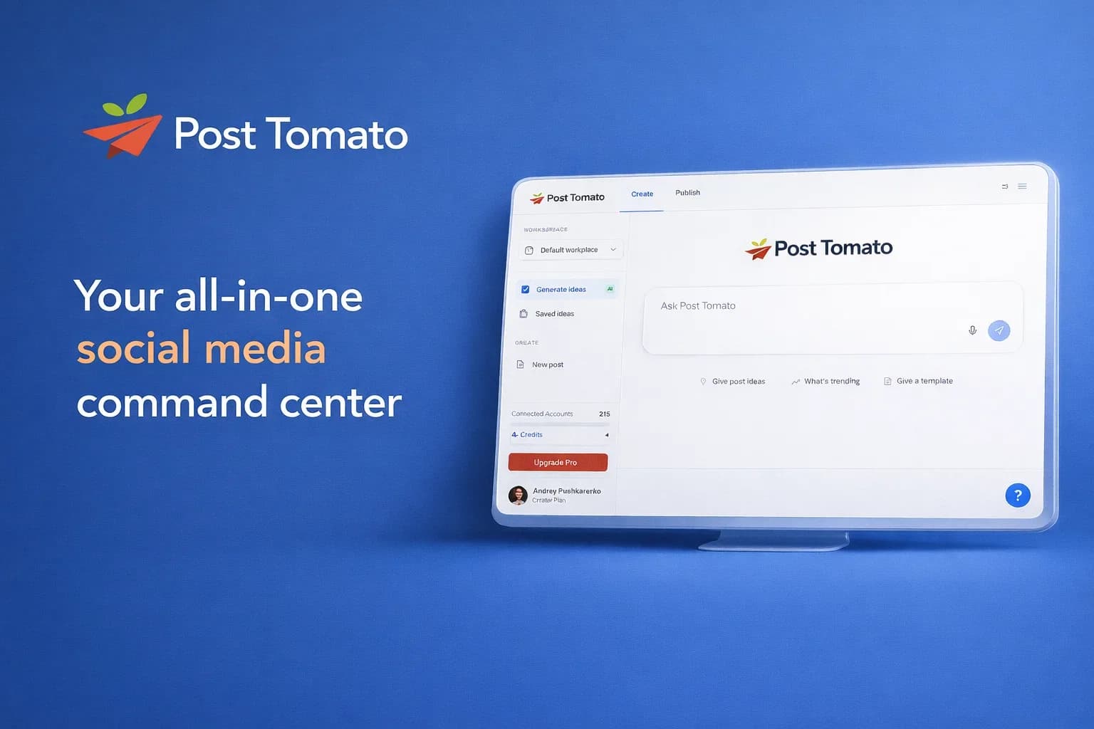 Post Tomato interface screenshot