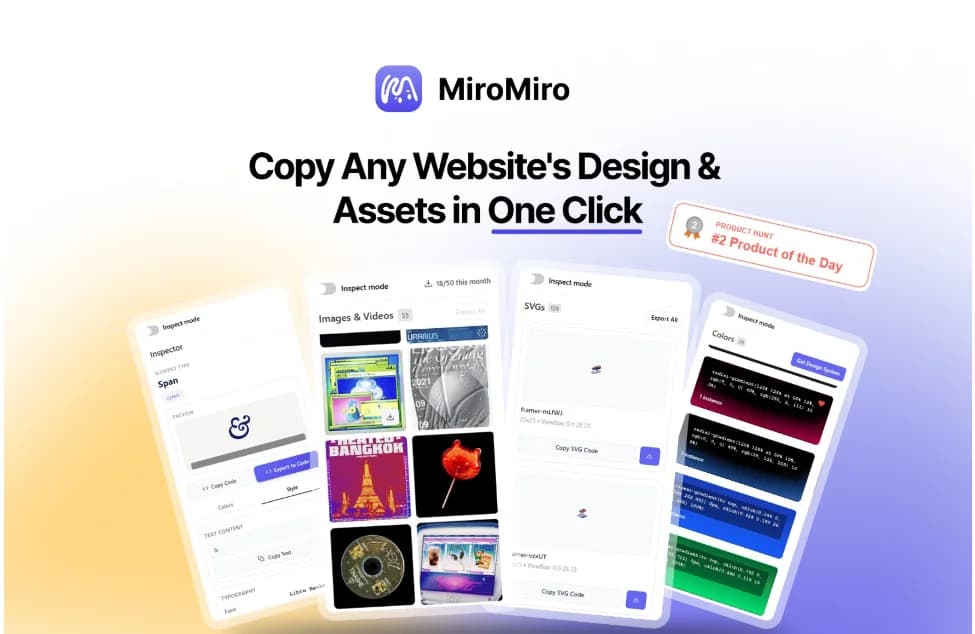 MiroMiro interface screenshot