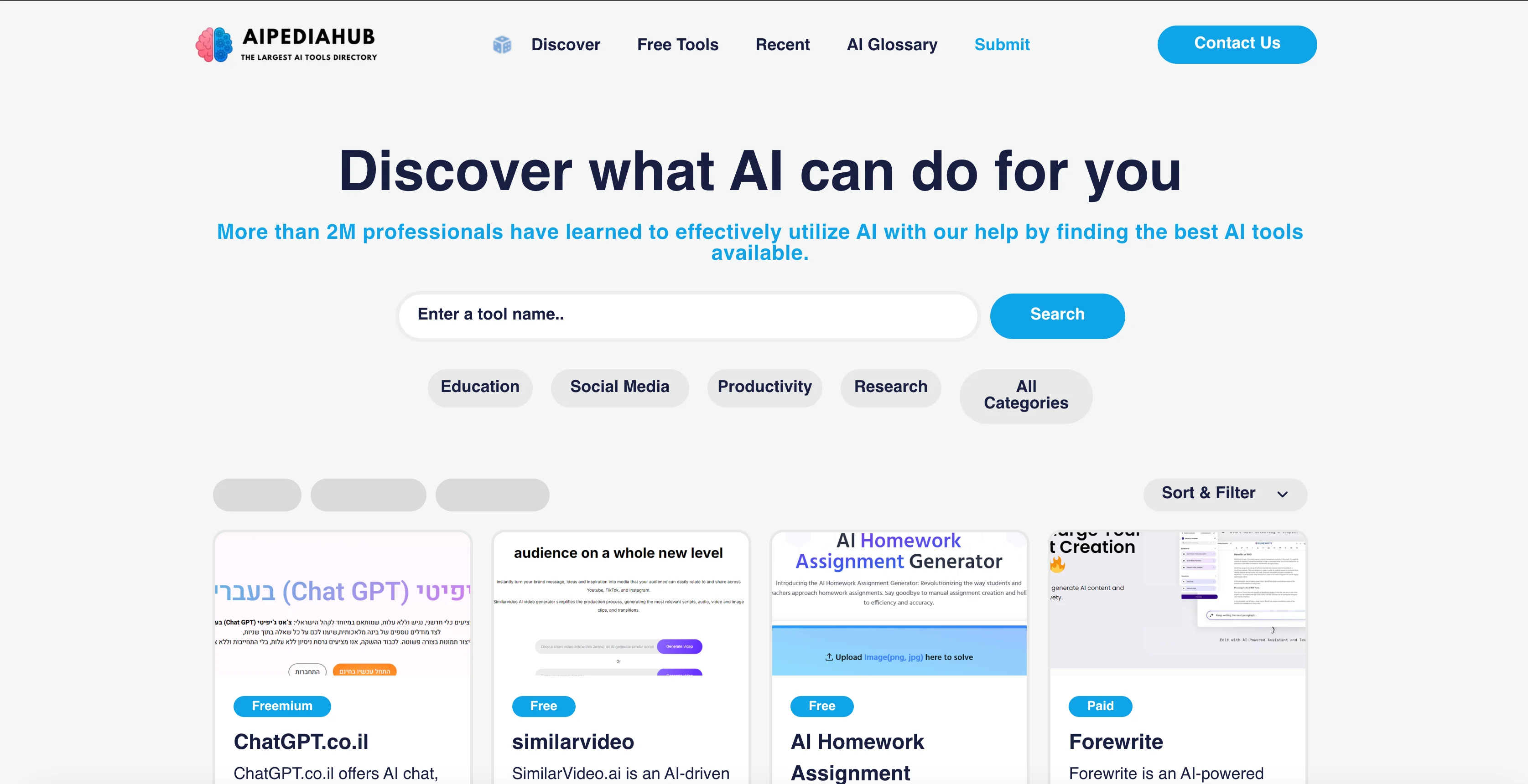 AIpediaHub website preview