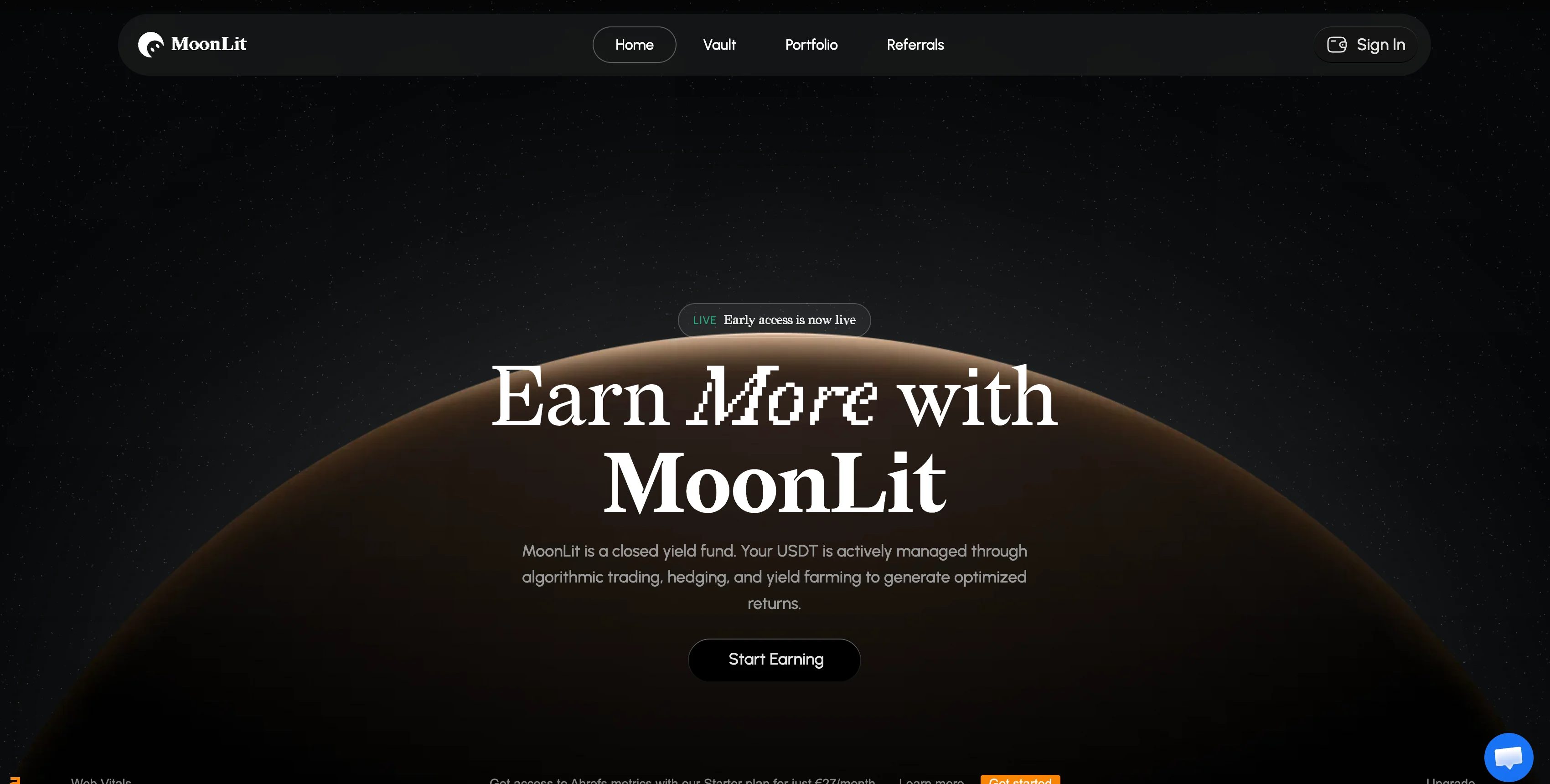 MoonLit interface screenshot
