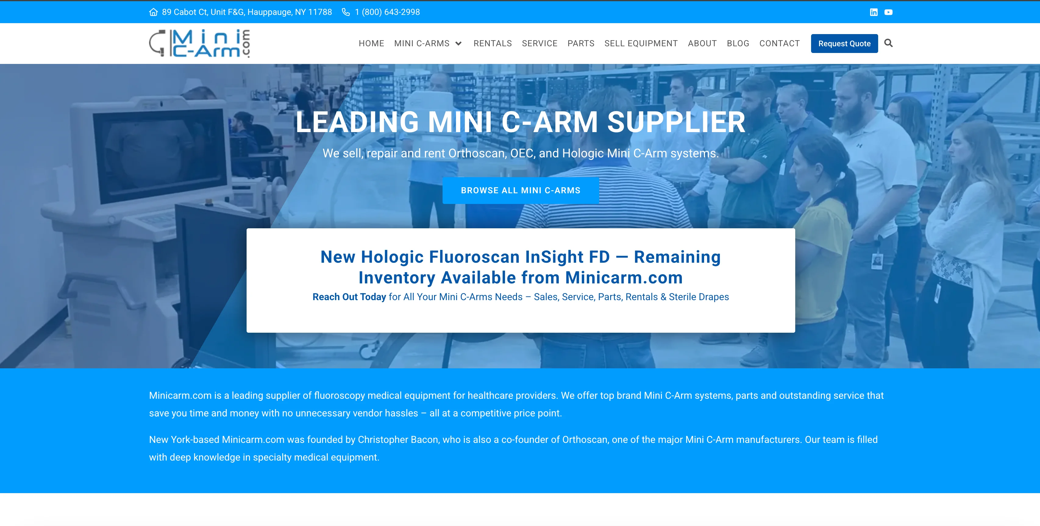 Minicarm.com interface screenshot