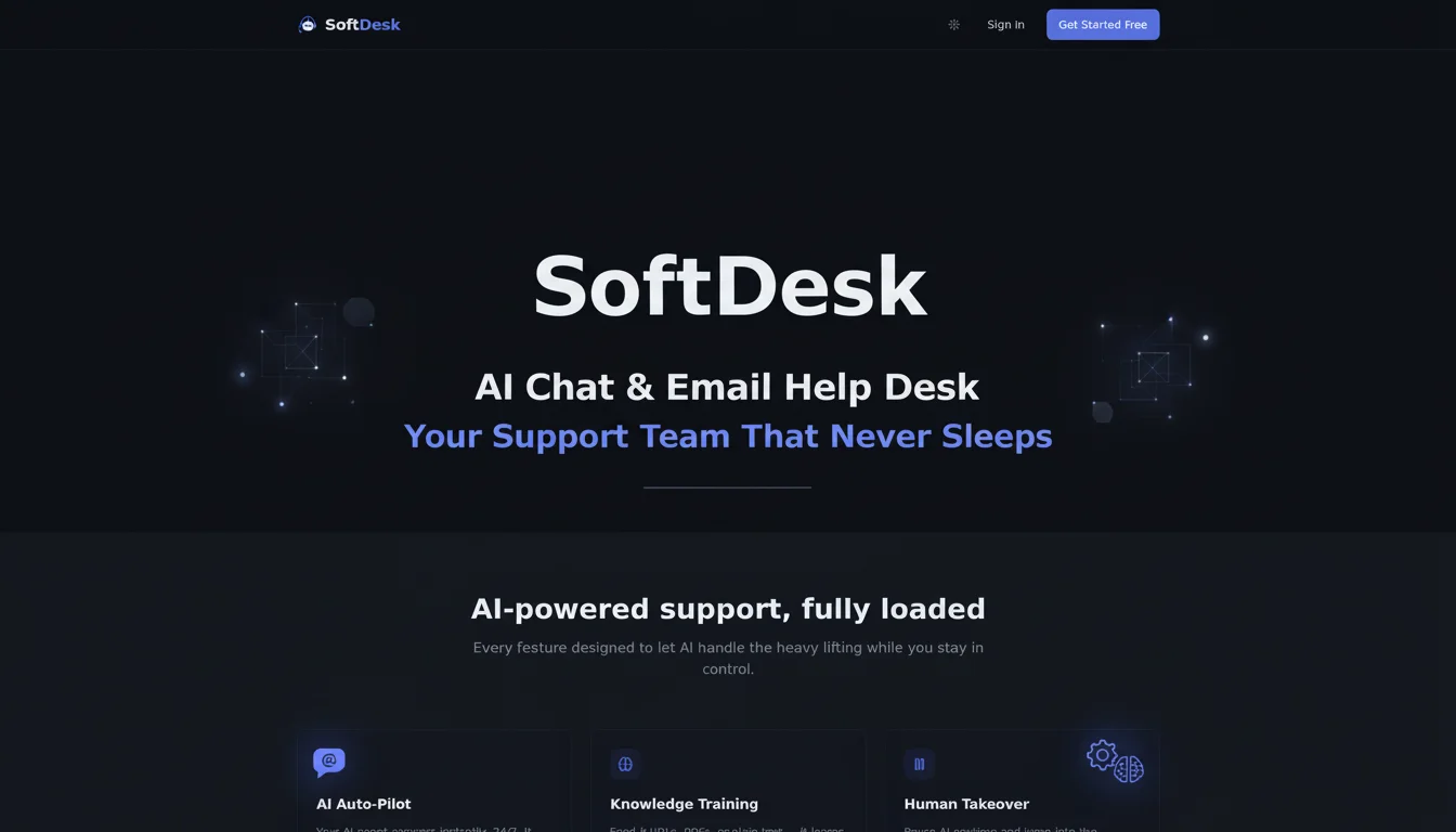 SoftDesk interface screenshot