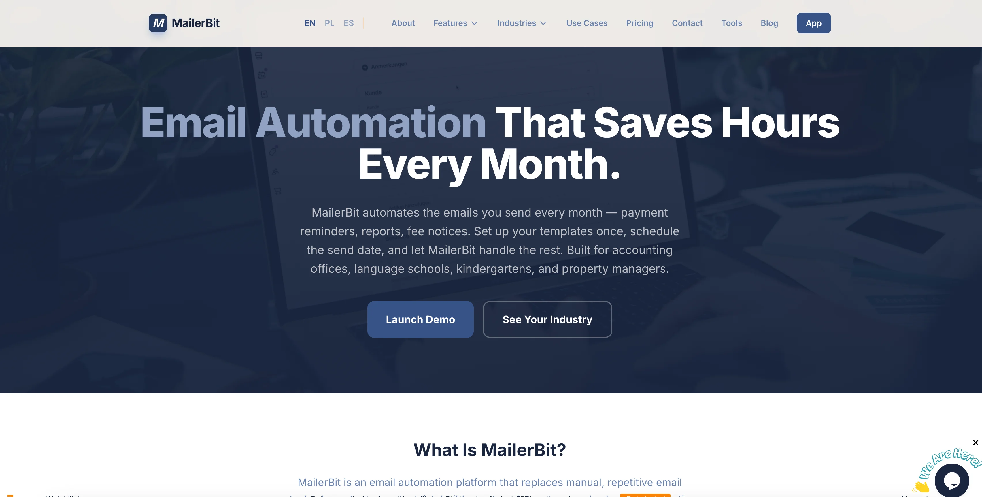 MailerBit interface screenshot