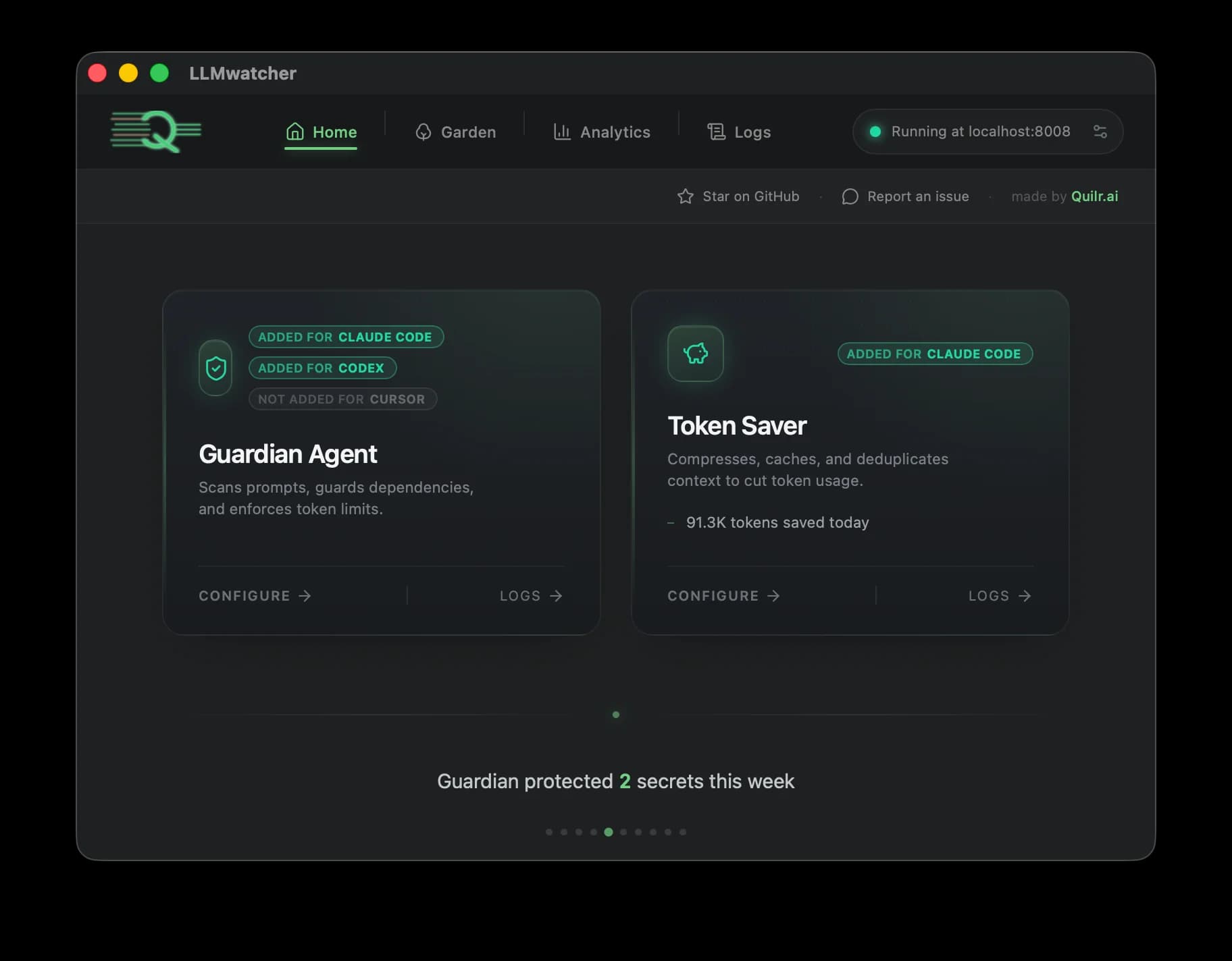 AgentGuard interface screenshot