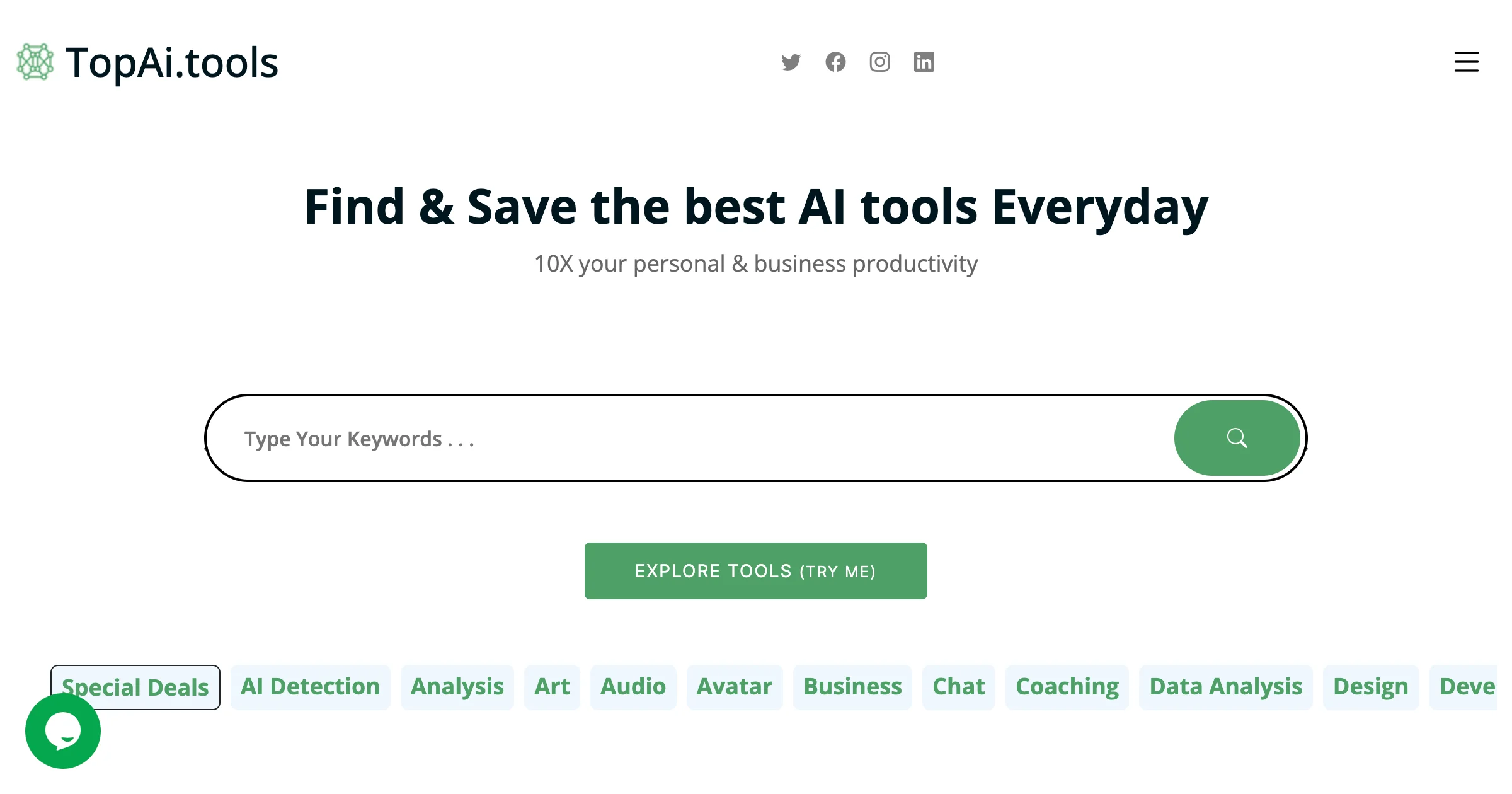 Top AI Tools website preview