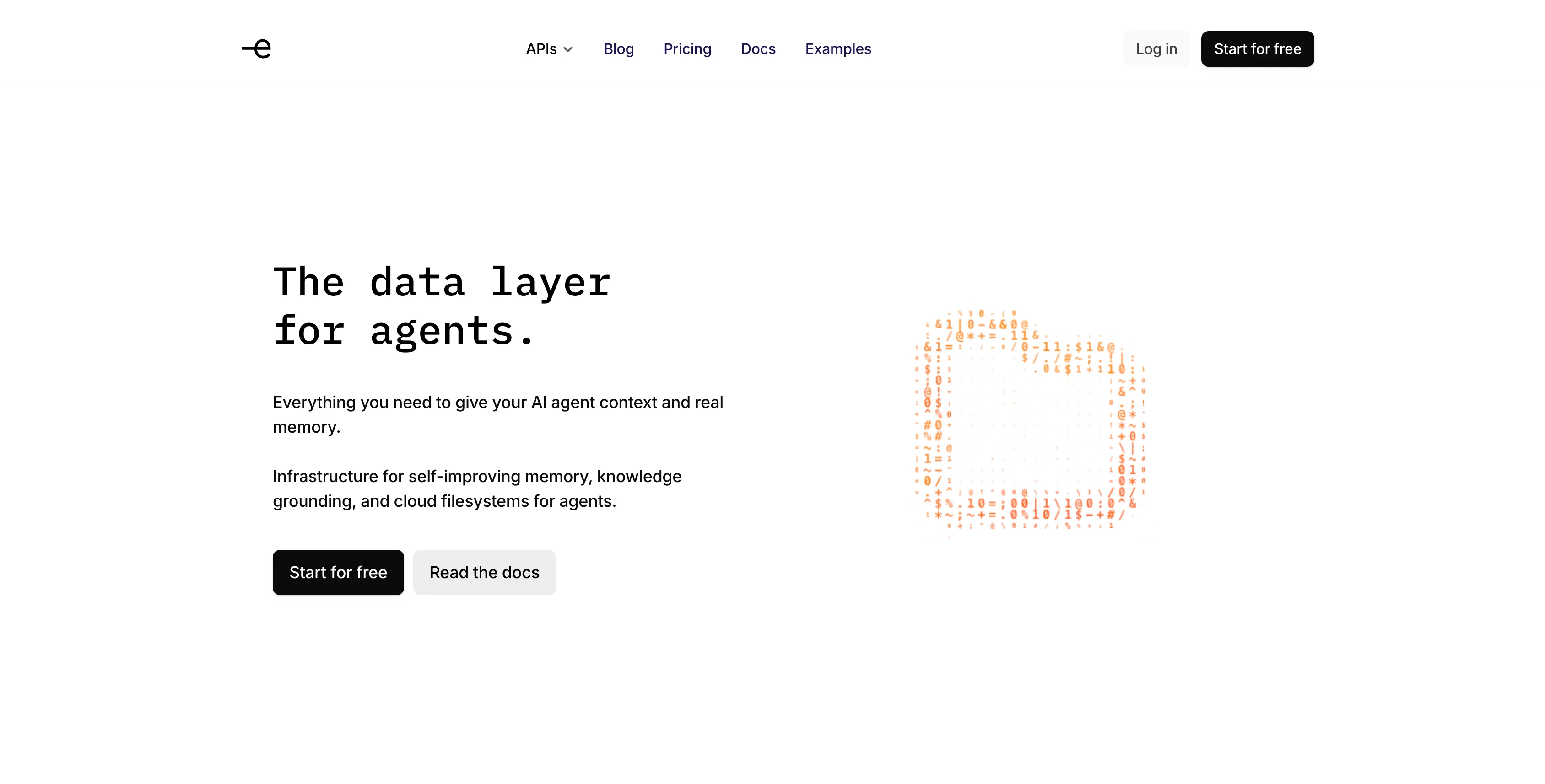 Exabase interface screenshot