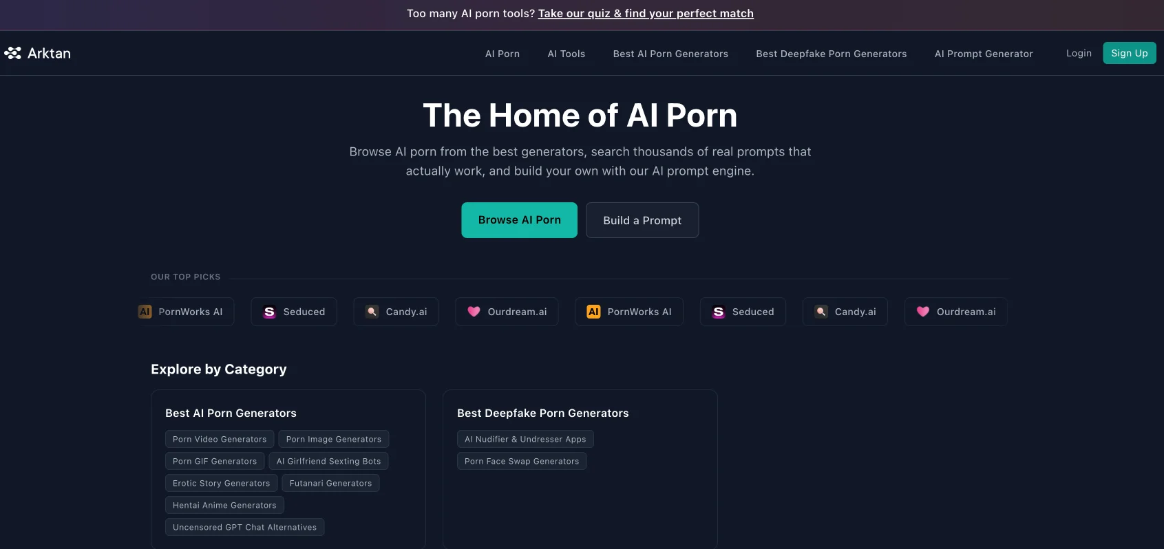 Arktan interface screenshot