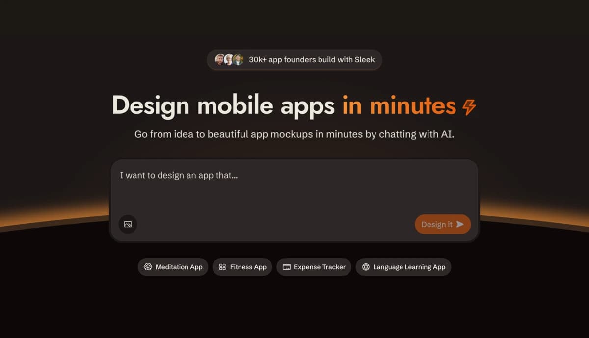 sleek.design interface screenshot