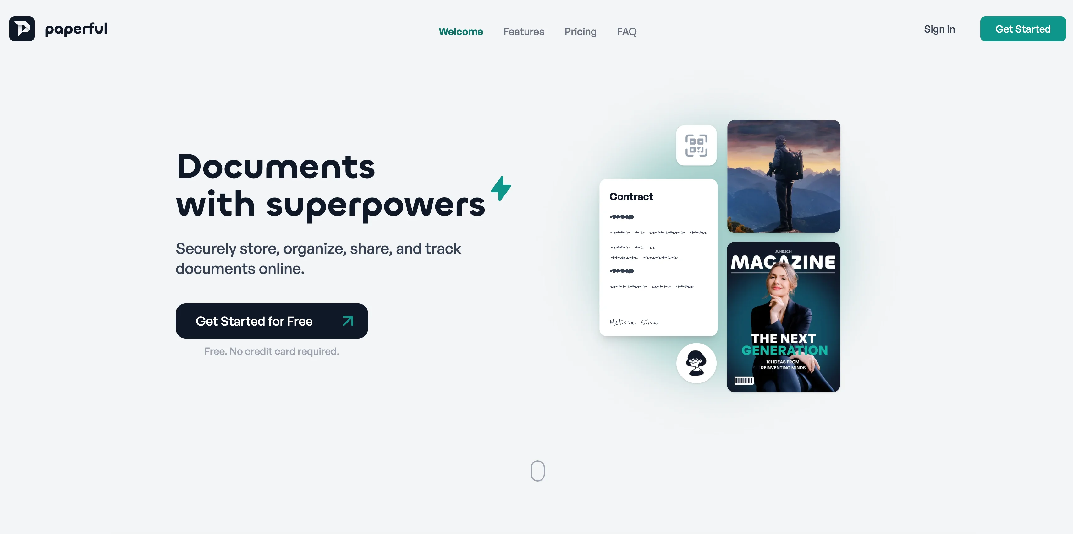 Paperful interface screenshot