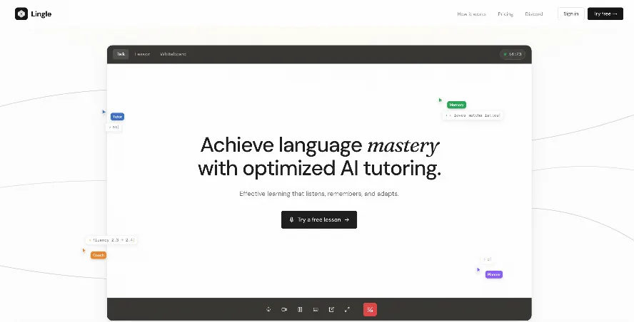 Lingle interface screenshot