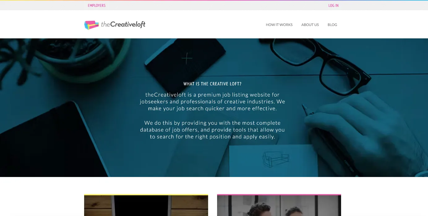 TheCreativeloft interface screenshot