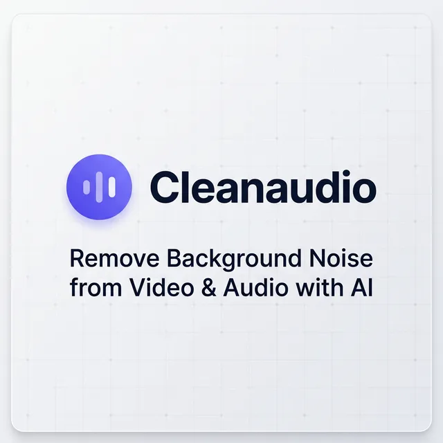 Cleanaudio interface screenshot
