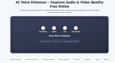 AI Voice Enhancer Online thumbnail