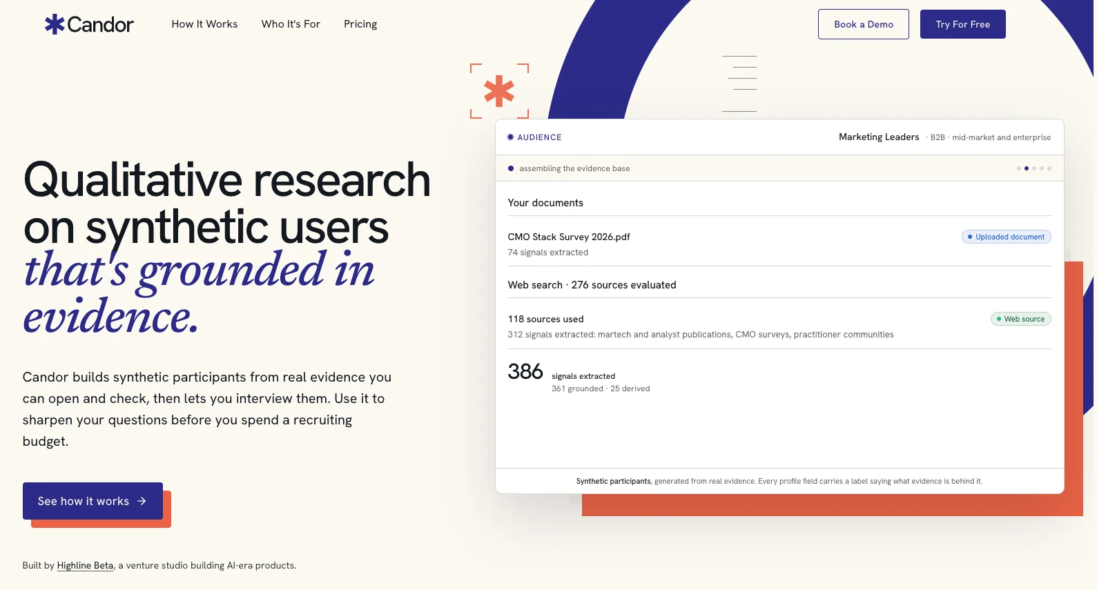 Candor interface screenshot