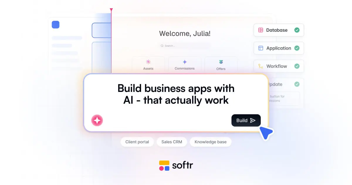 Softr interface screenshot