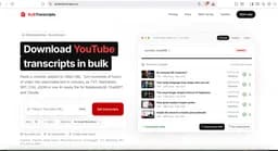 Bulk YouTube Transcript Downloader logo