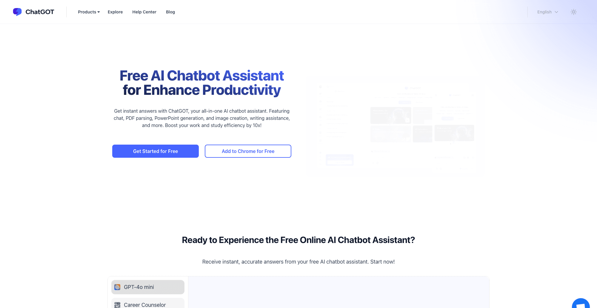 ChatGOT interface screenshot