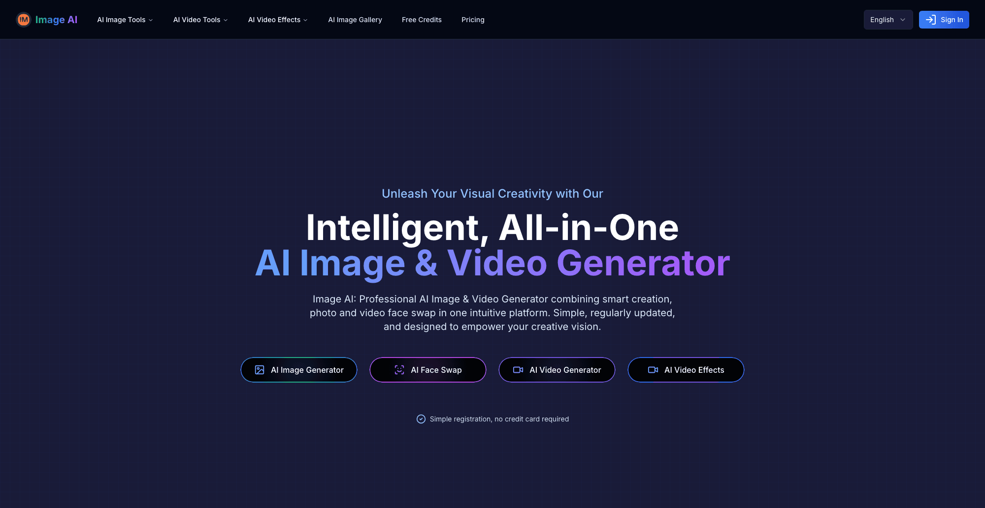 Image AI interface screenshot