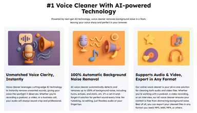 Free AI Voice Cleaner Online thumbnail