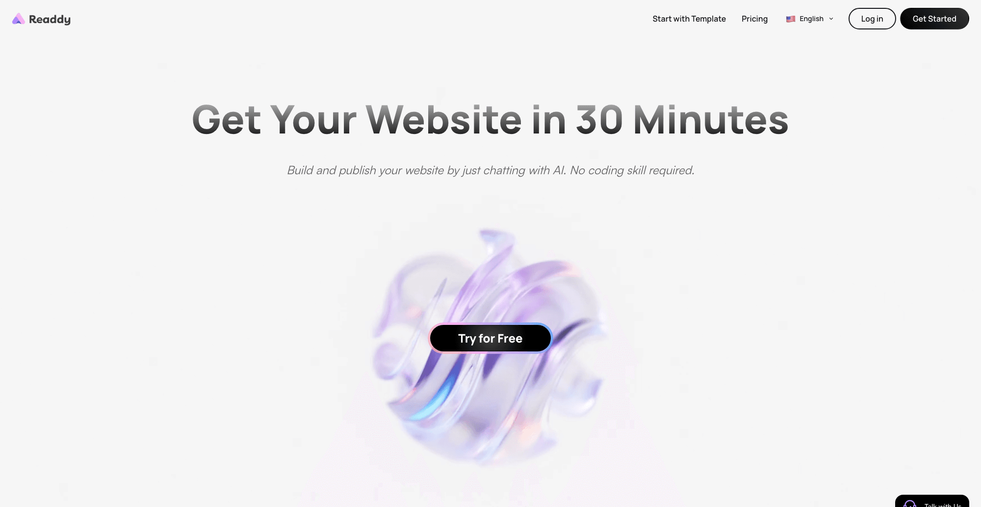 Readdy interface screenshot