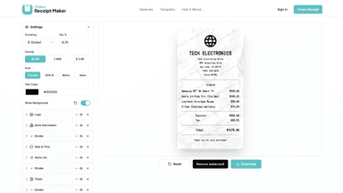 Online Receipt Maker thumbnail