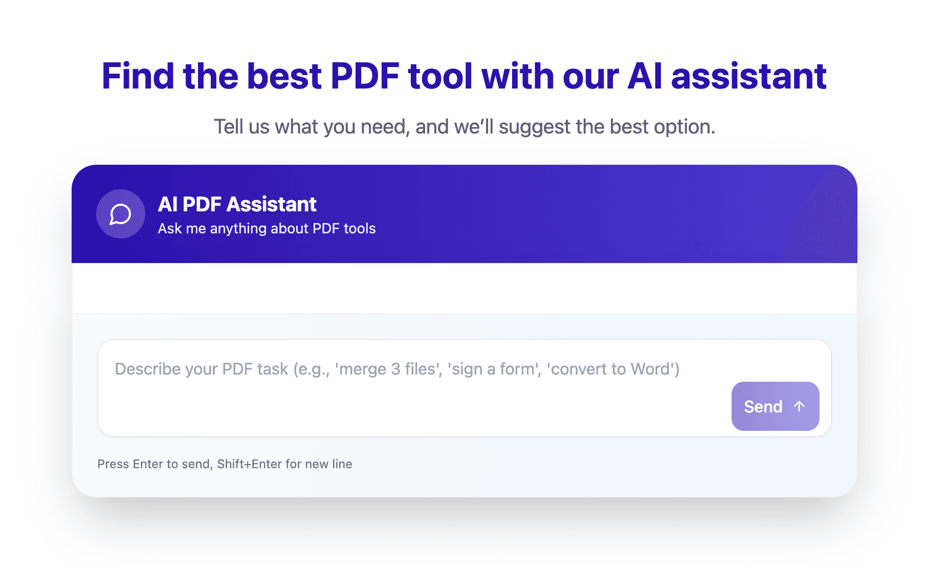 AI PDF Assistant interface screenshot