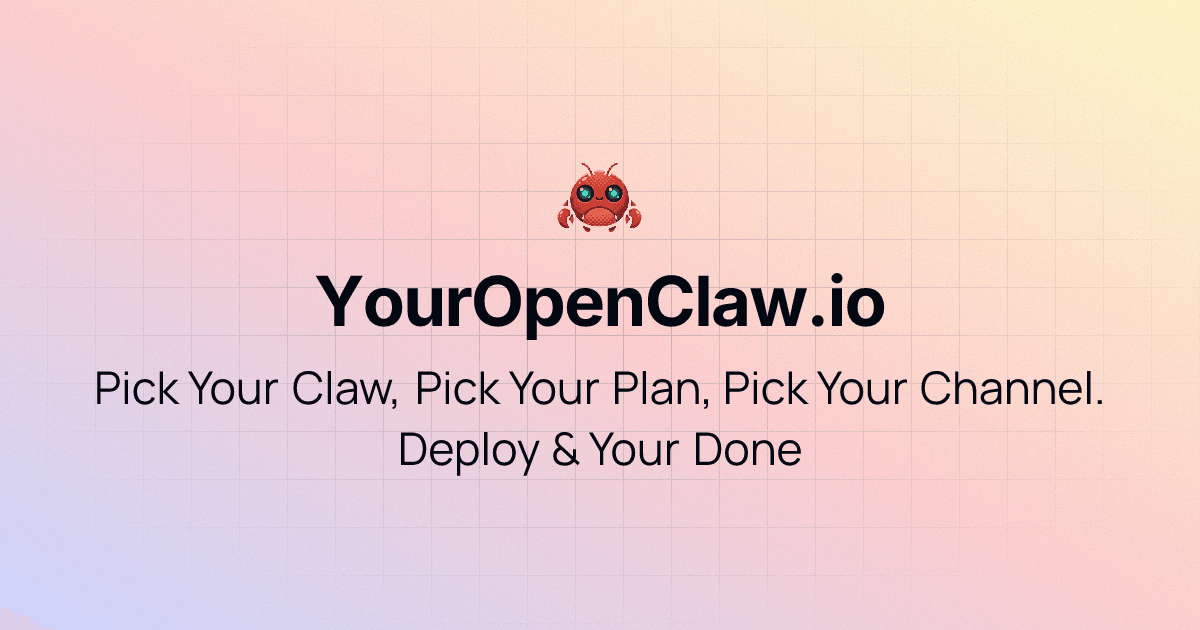 YourOpenClaw interface screenshot